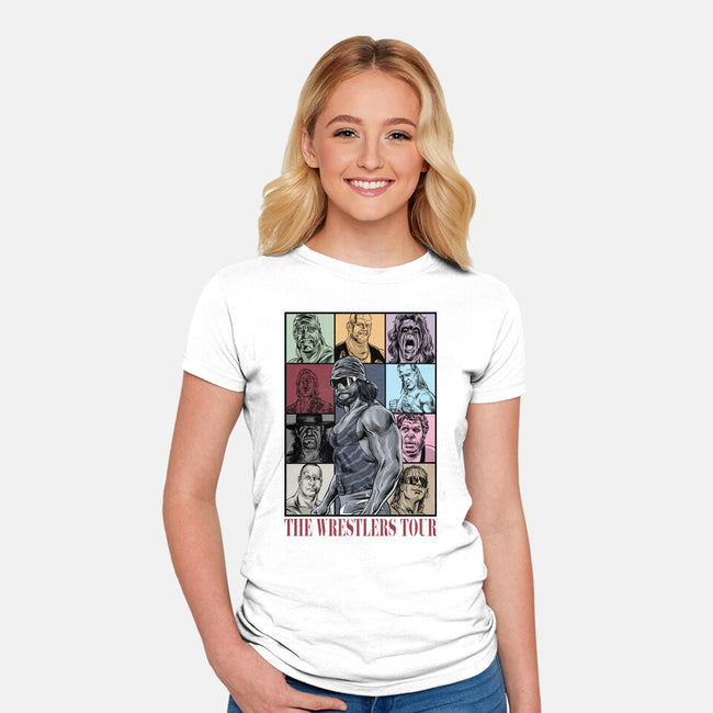 The Wrestlers Tour-Womens-Fitted-Tee-zascanauta