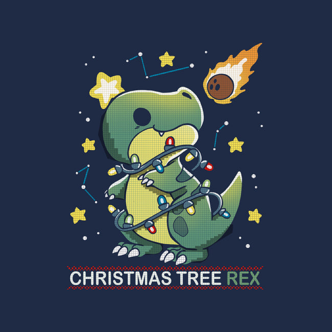 Christmas Tree Rex-Unisex-Basic-Tee-Vallina84