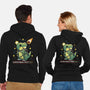 Christmas Tree Rex-Unisex-Zip-Up-Sweatshirt-Vallina84