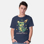 Christmas Tree Rex-Mens-Basic-Tee-Vallina84