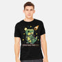 Christmas Tree Rex-Mens-Heavyweight-Tee-Vallina84