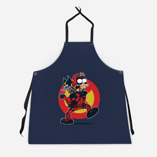 The Wolvie And Dee-Pee Show-Unisex-Kitchen-Apron-Jc Jows