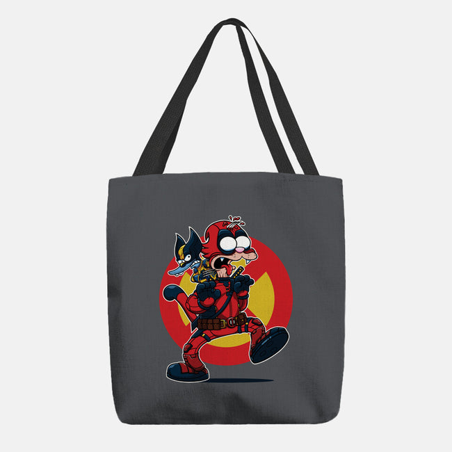 The Wolvie And Dee-Pee Show-None-Basic Tote-Bag-Jc Jows