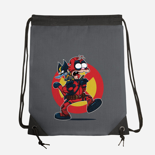 The Wolvie And Dee-Pee Show-None-Drawstring-Bag-Jc Jows