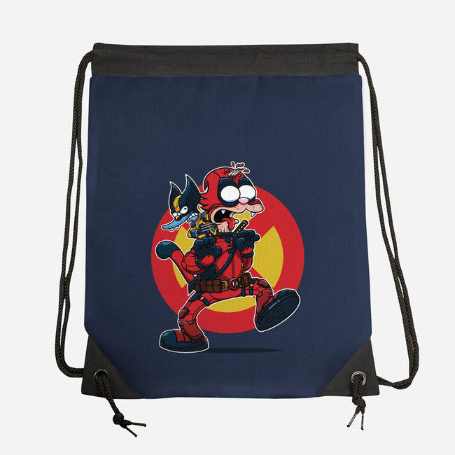 The Wolvie And Dee-Pee Show-None-Drawstring-Bag-Jc Jows