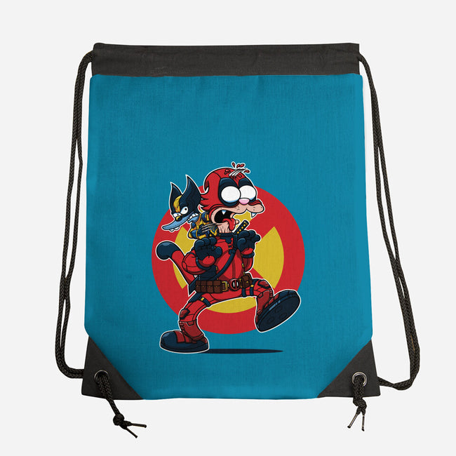 The Wolvie And Dee-Pee Show-None-Drawstring-Bag-Jc Jows