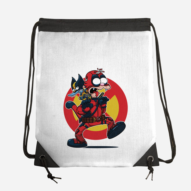 The Wolvie And Dee-Pee Show-None-Drawstring-Bag-Jc Jows