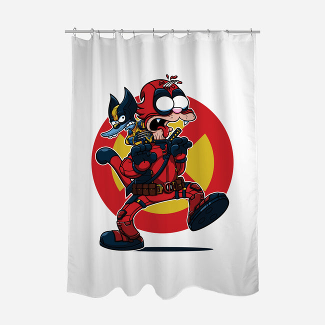 The Wolvie And Dee-Pee Show-None-Polyester-Shower Curtain-Jc Jows