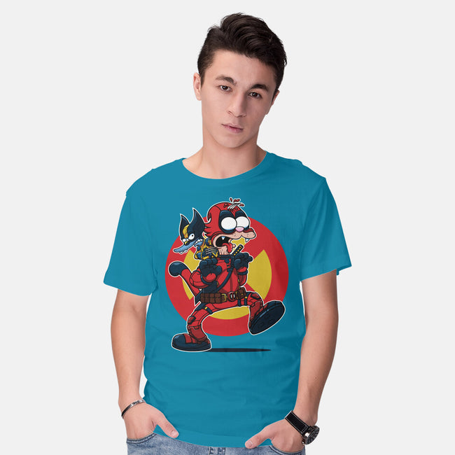 The Wolvie And Dee-Pee Show-Mens-Basic-Tee-Jc Jows