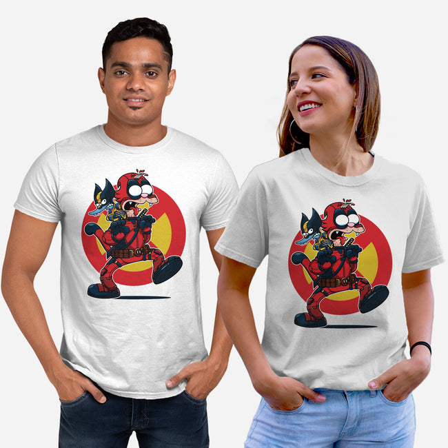 The Wolvie And Dee-Pee Show-Unisex-Basic-Tee-Jc Jows