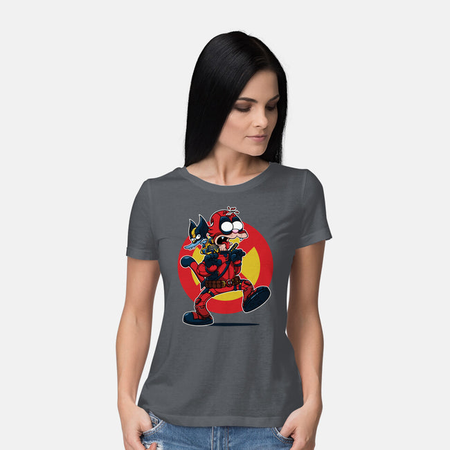 The Wolvie And Dee-Pee Show-Womens-Basic-Tee-Jc Jows