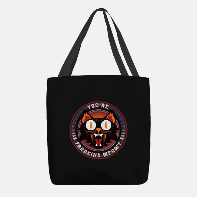 You're Freaking Meowt-None-Basic Tote-Bag-Whimsical Thinker