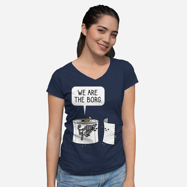 We Are The Borg-Womens-V-Neck-Tee-imisko