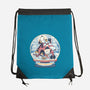 Holiday Snow Globe-None-Drawstring-Bag-glitchygorilla