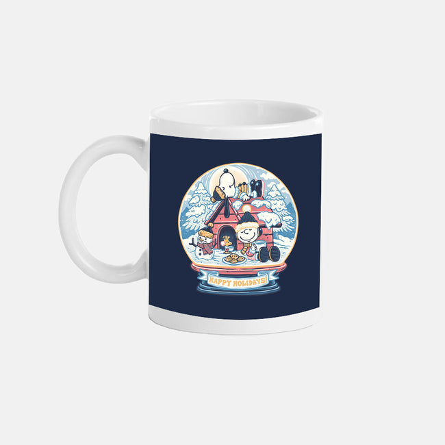 Holiday Snow Globe-None-Mug-Drinkware-glitchygorilla