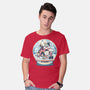 Holiday Snow Globe-Mens-Basic-Tee-glitchygorilla