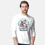 Holiday Snow Globe-Mens-Long Sleeved-Tee-glitchygorilla