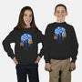Starry Night Cat Lovers-Youth-Crew Neck-Sweatshirt-worlddominationforcats