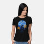 Starry Night Cat Lovers-Womens-Basic-Tee-worlddominationforcats