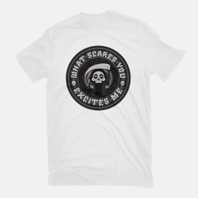 What Scares You Excites Me-Youth-Basic-Tee-Whimsical Thinker