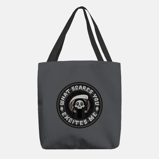 What Scares You Excites Me-None-Basic Tote-Bag-Whimsical Thinker