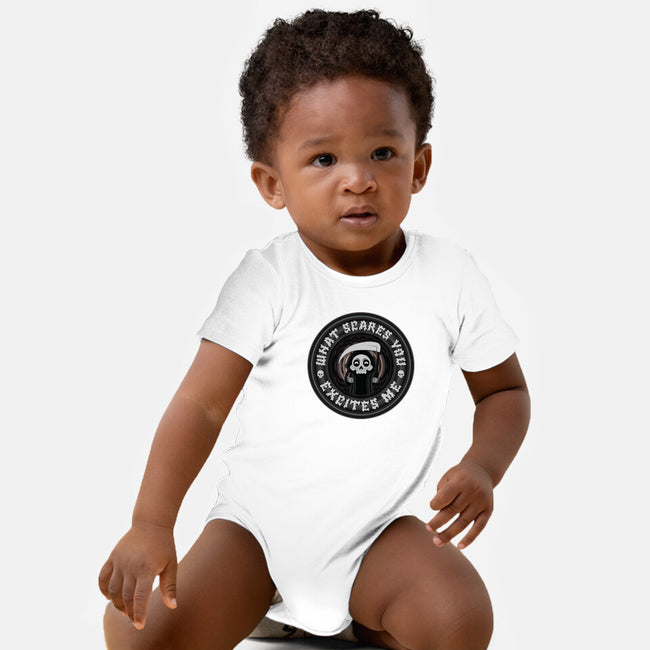 What Scares You Excites Me-Baby-Basic-Onesie-Whimsical Thinker