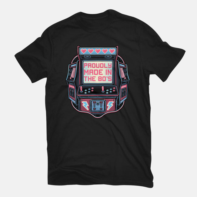 80s Arcade-Womens-Basic-Tee-glitchygorilla
