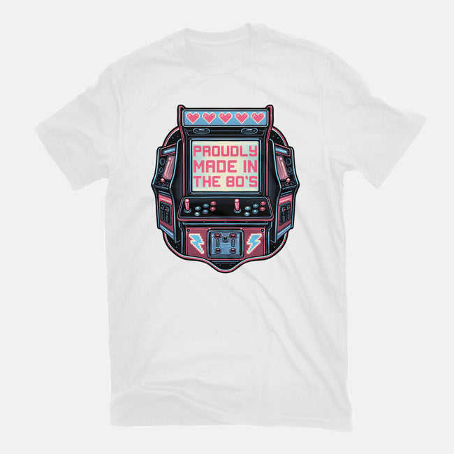 80s Arcade-Womens-Basic-Tee-glitchygorilla