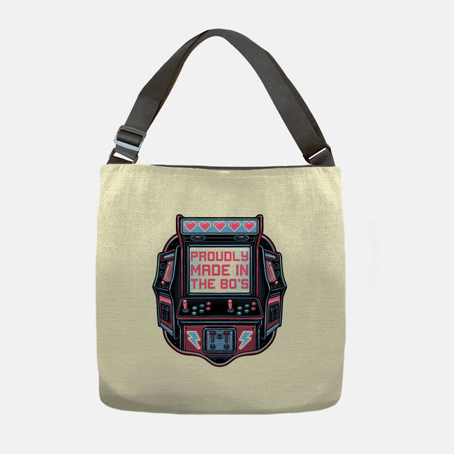 80s Arcade-None-Adjustable Tote-Bag-glitchygorilla