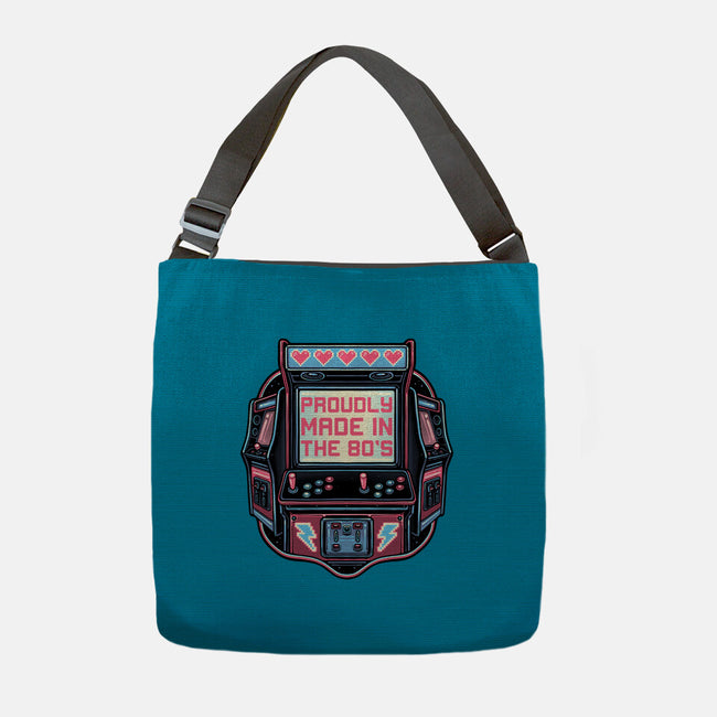 80s Arcade-None-Adjustable Tote-Bag-glitchygorilla