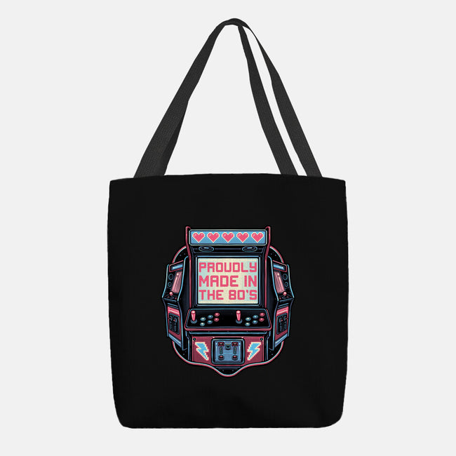 80s Arcade-None-Basic Tote-Bag-glitchygorilla