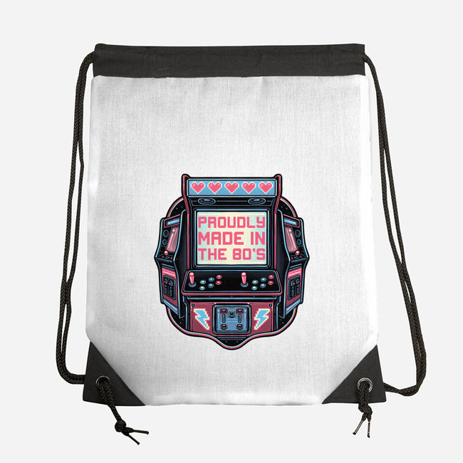 80s Arcade-None-Drawstring-Bag-glitchygorilla