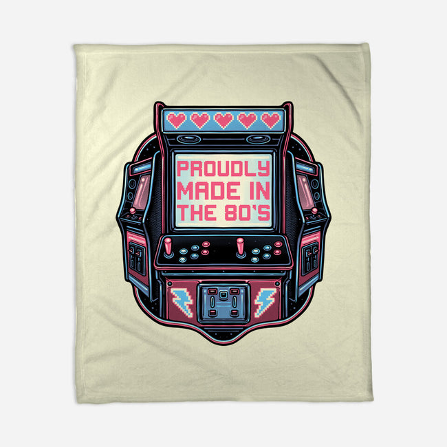 80s Arcade-None-Fleece-Blanket-glitchygorilla