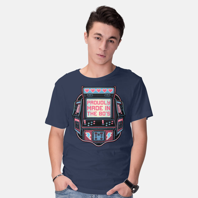 80s Arcade-Mens-Basic-Tee-glitchygorilla