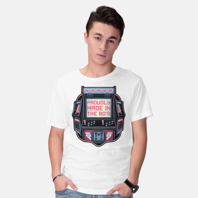 80s Arcade-Mens-Basic-Tee-glitchygorilla