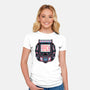 80s Arcade-Womens-Fitted-Tee-glitchygorilla