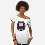 80s Arcade-Womens-Off Shoulder-Tee-glitchygorilla