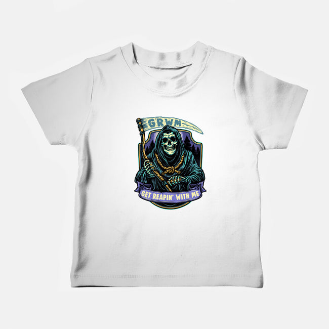 Get Reapin With Me-Baby-Basic-Tee-glitchygorilla