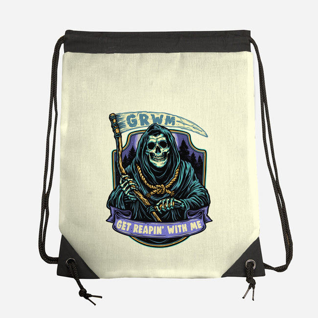 Get Reapin With Me-None-Drawstring-Bag-glitchygorilla