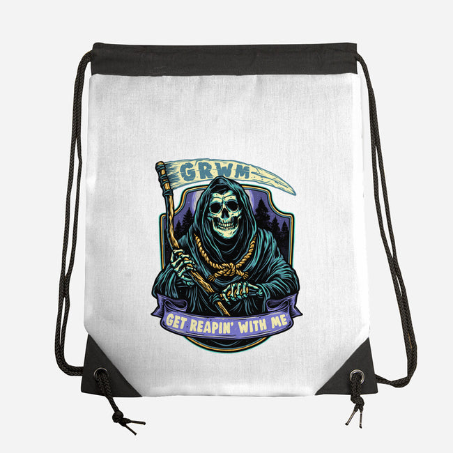 Get Reapin With Me-None-Drawstring-Bag-glitchygorilla