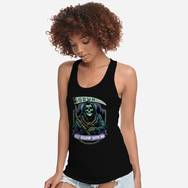 Get Reapin With Me-Womens-Racerback-Tank-glitchygorilla