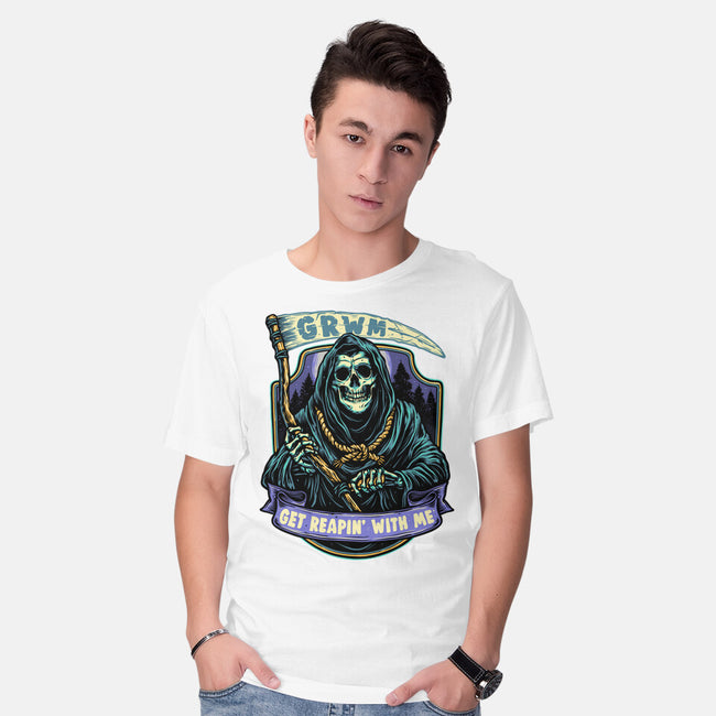 Get Reapin With Me-Mens-Basic-Tee-glitchygorilla