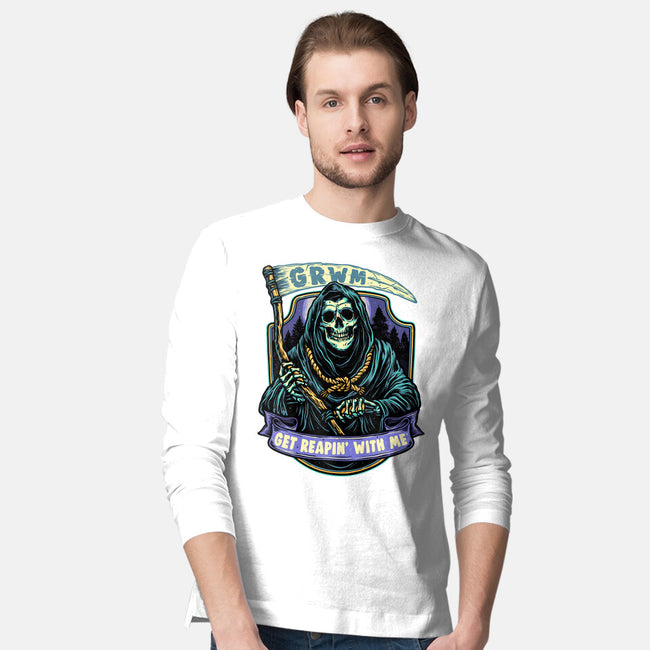 Get Reapin With Me-Mens-Long Sleeved-Tee-glitchygorilla