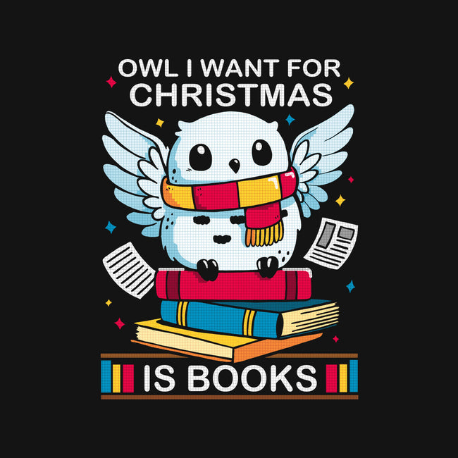 Owl I Want For Christmas Is Books-None-Adjustable Tote-Bag-Vallina84