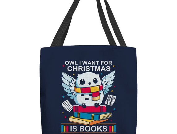 Owl I Want For Christmas Is Books