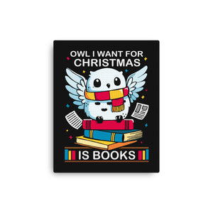 Owl I Want For Christmas Is Books