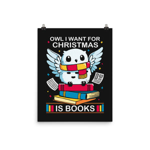 Owl I Want For Christmas Is Books