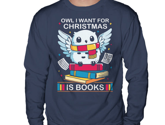 Owl I Want For Christmas Is Books