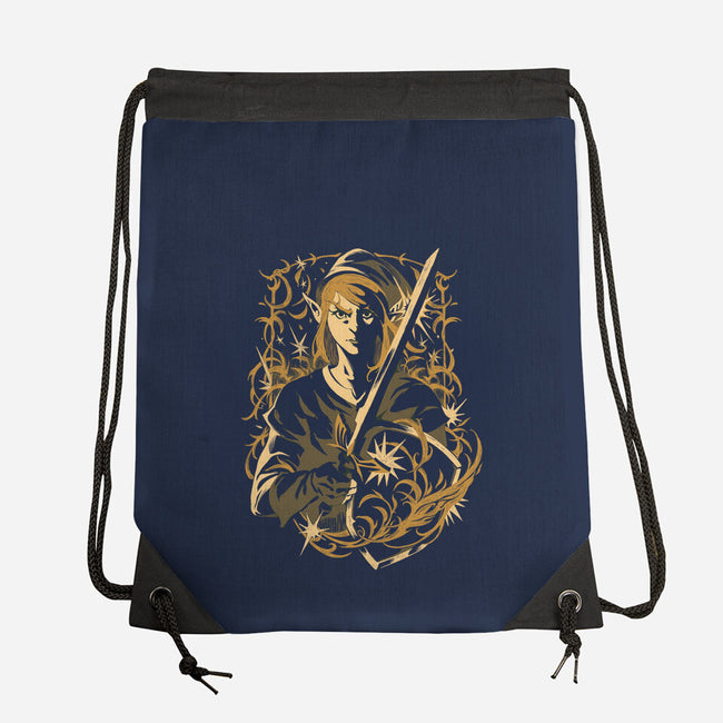 Hero Of Time-None-Drawstring-Bag-ilustrata