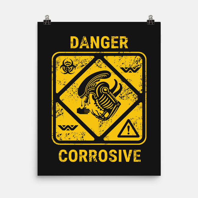 Danger Corrosive-None-Matte-Poster-Dylon_G